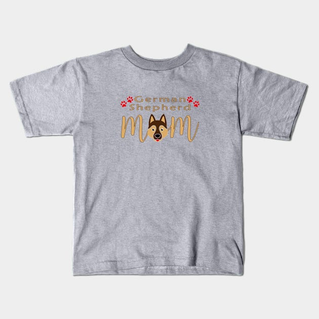 German Shepherd Mom Gifts Kids T-Shirt by THE Dog Designs